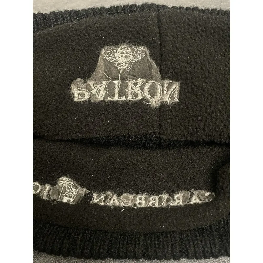 Patron Tequila x Caribbean Joe Black Knit‎ Beanie Hat Unisex One Size
